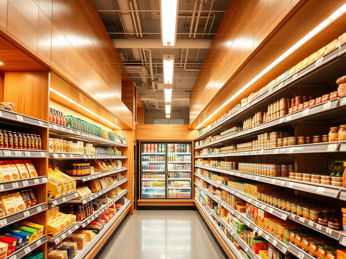 Supermarkt-Interieur